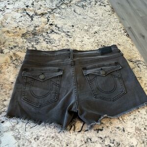 True religion shorts 30 grey good condition